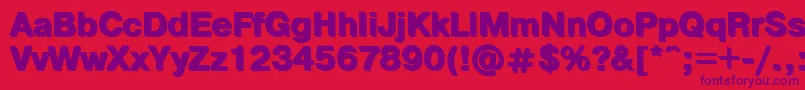 PragmaticashadowcBold Font – Purple Fonts on Red Background