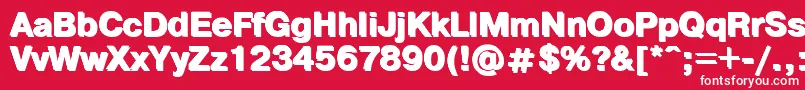 PragmaticashadowcBold Font – White Fonts on Red Background