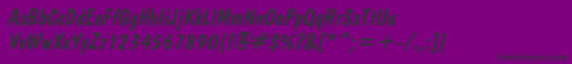 fuente BrushdomItalic – Fuentes Negras Sobre Fondo Morado