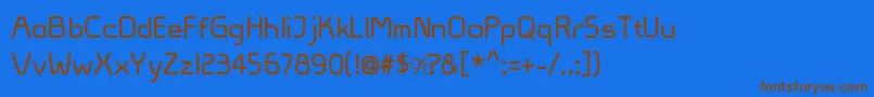 VivaPersib Font – Brown Fonts on Blue Background