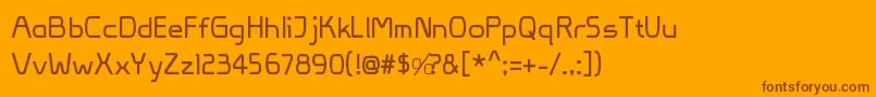 VivaPersib Font – Brown Fonts on Orange Background