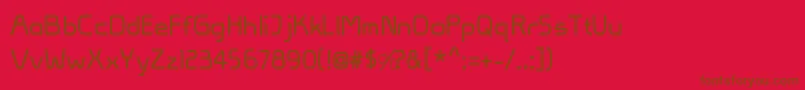 VivaPersib Font – Brown Fonts on Red Background