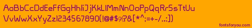 VivaPersib Font – Purple Fonts on Orange Background
