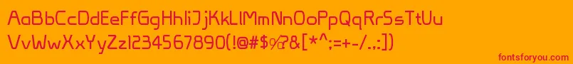 Weitere Informationen zur VivaPersib-Schriftart VivaPersib-Schriftart – Rote Schriften auf orangefarbenem Hintergrund