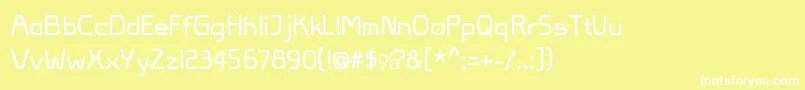 VivaPersib Font – White Fonts on Yellow Background
