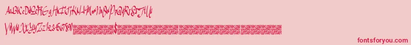 Greatersales Font – Red Fonts on Pink Background