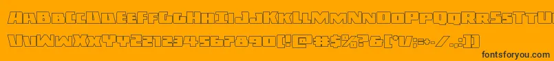 Darkallianceout Font – Black Fonts on Orange Background