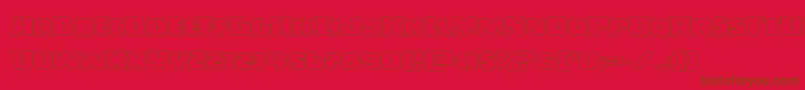 Darkallianceout Font – Brown Fonts on Red Background