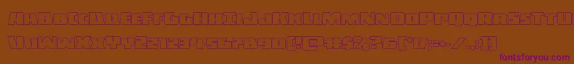 Darkallianceout Font – Purple Fonts on Brown Background