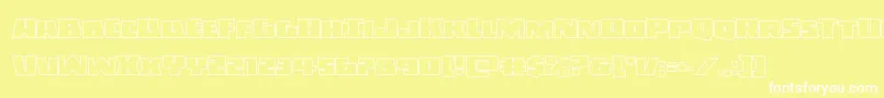 Darkallianceout Font – White Fonts on Yellow Background