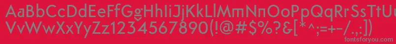 FtanimaMedium Font – Gray Fonts on Red Background