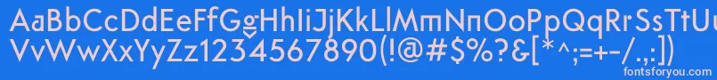 FtanimaMedium Font – Pink Fonts on Blue Background