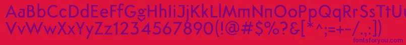 FtanimaMedium Font – Purple Fonts on Red Background