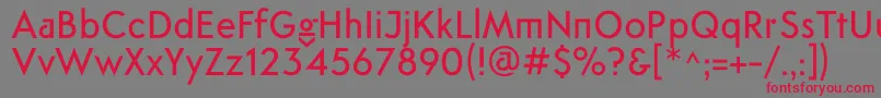 FtanimaMedium Font – Red Fonts on Gray Background
