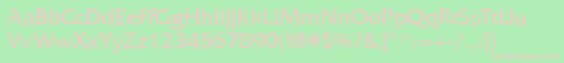 FrizQuadrataLt Font – Pink Fonts on Green Background