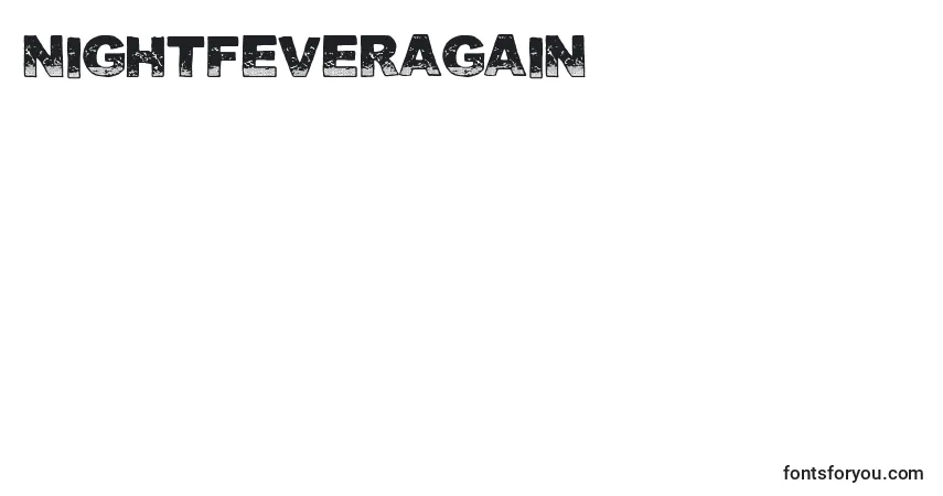 NightFeverAgain-fontti – aakkoset, numerot, erikoismerkit