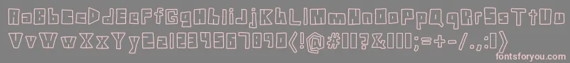 DoodleDigit Font – Pink Fonts on Gray Background