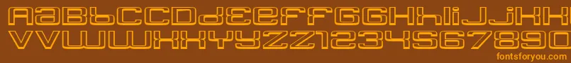 Подробнее о шрифте Yadou Шрифт Yadou – оранжевые шрифты на коричневом фоне