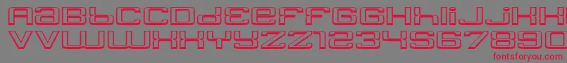 Yadou Font – Red Fonts on Gray Background