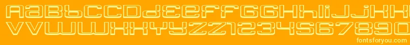 Yadou Font – Yellow Fonts on Orange Background