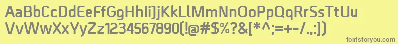 BordaBold Font – Gray Fonts on Yellow Background