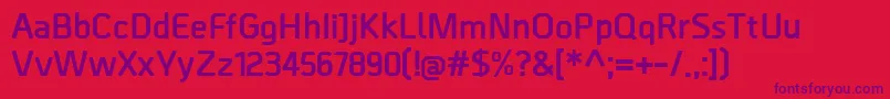BordaBold Font – Purple Fonts on Red Background