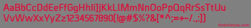 BordaBold Font – Red Fonts on Gray Background