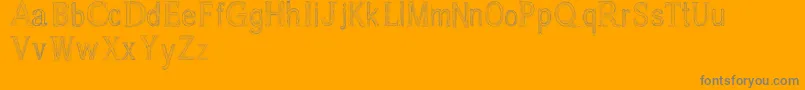 Usang Font – Gray Fonts on Orange Background
