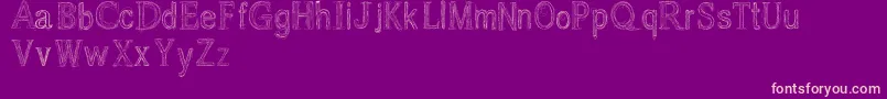 Usang Font – Pink Fonts on Purple Background