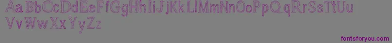 Usang Font – Purple Fonts on Gray Background