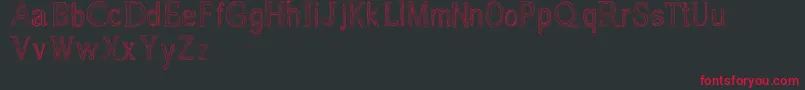 Usang Font – Red Fonts on Black Background