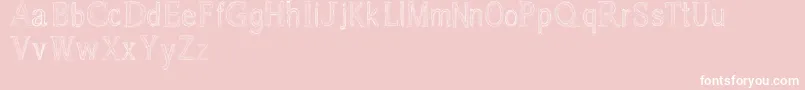 Usang Font – White Fonts on Pink Background