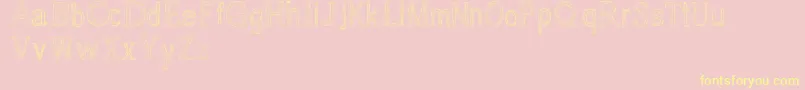Usang Font – Yellow Fonts on Pink Background