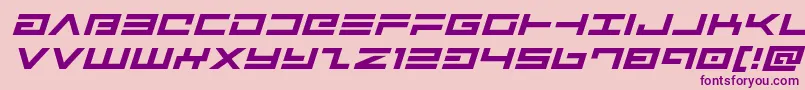 Avengerexpandital Font – Purple Fonts on Pink Background