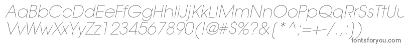 fuente TrendexLightSsiExtraLightItalic – Fuentes Grises