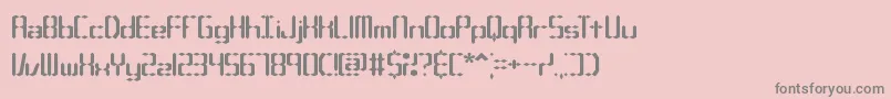 CompliantConfuse1sBrk Font – Gray Fonts on Pink Background