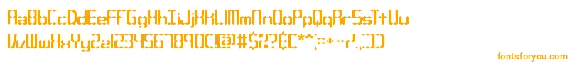 CompliantConfuse1sBrk Font – Orange Fonts on White Background