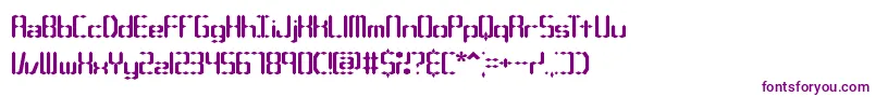 CompliantConfuse1sBrk Font – Purple Fonts on White Background