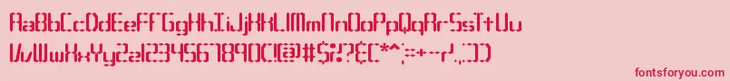 CompliantConfuse1sBrk Font – Red Fonts on Pink Background