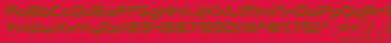 Dbxlnew Font – Brown Fonts on Red Background