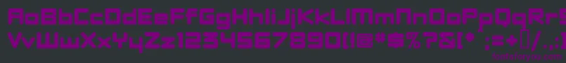 Шрифт Dbxlnew – фиолетовые шрифты на чёрном фоне