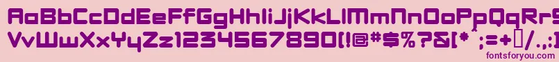 Dbxlnew Font – Purple Fonts on Pink Background