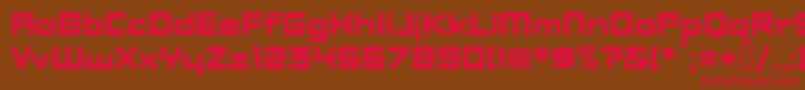 Dbxlnew Font – Red Fonts on Brown Background
