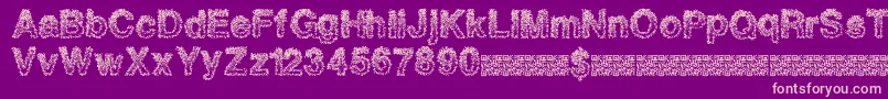 Quantumants Font – Pink Fonts on Purple Background
