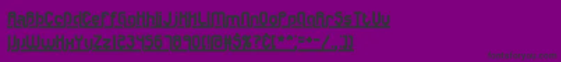 Czcionka Underscr – czarne czcionki na fioletowym tle
