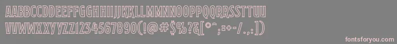 MortuarydecobbReg Font – Pink Fonts on Gray Background