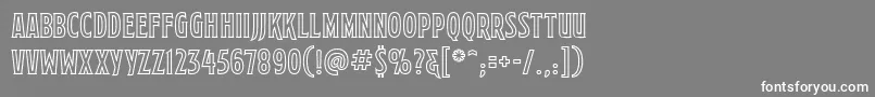 MortuarydecobbReg Font – White Fonts on Gray Background