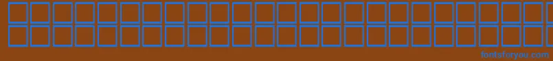 AlBattar Font – Blue Fonts on Brown Background