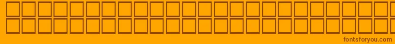 AlBattar-fontti – ruskeat fontit oranssilla taustalla