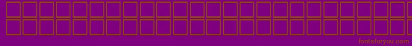 AlBattar-Schriftart – Braune Schriften auf violettem Hintergrund